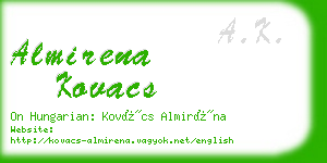 almirena kovacs business card